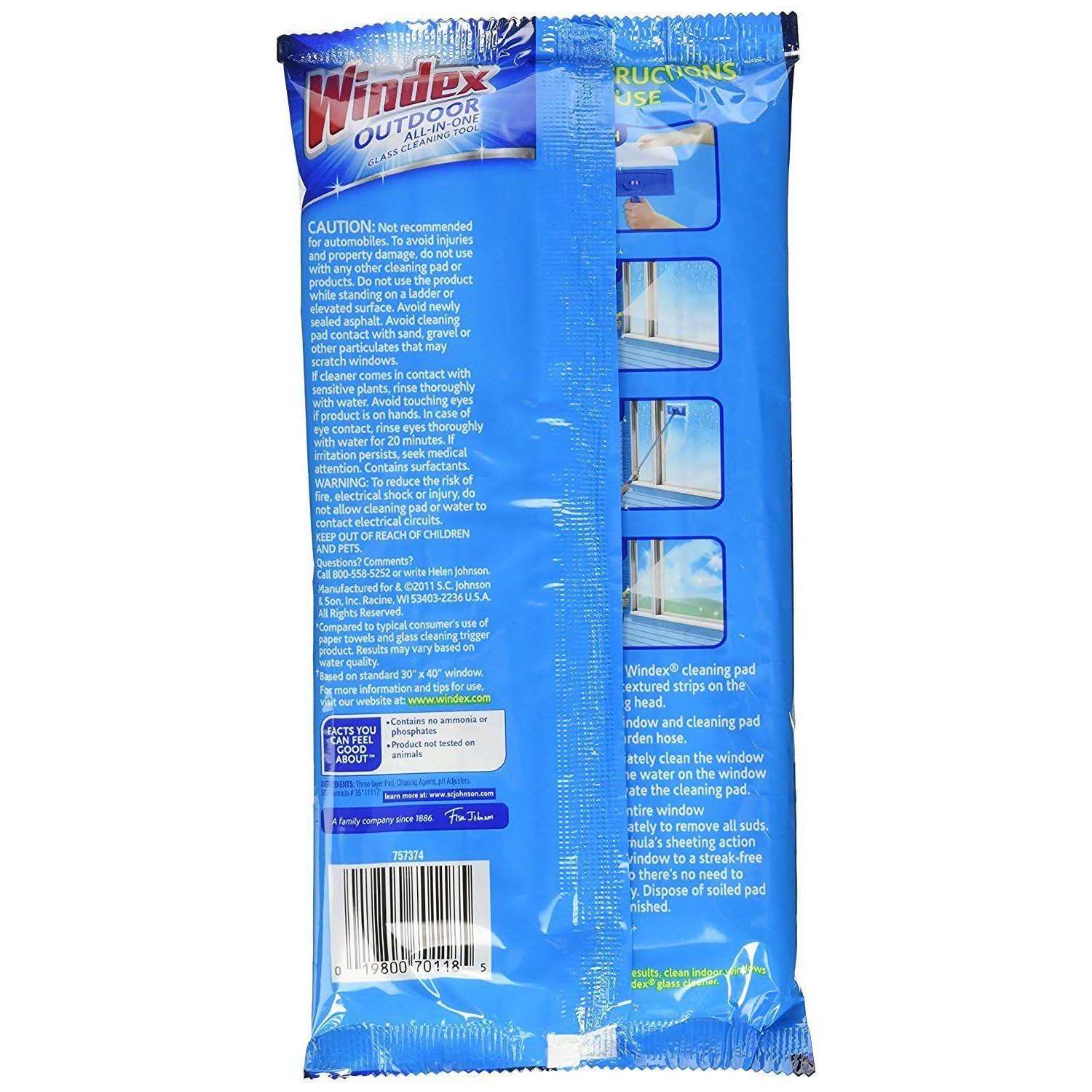 Windex Outdoor All-In-One Refill Pads