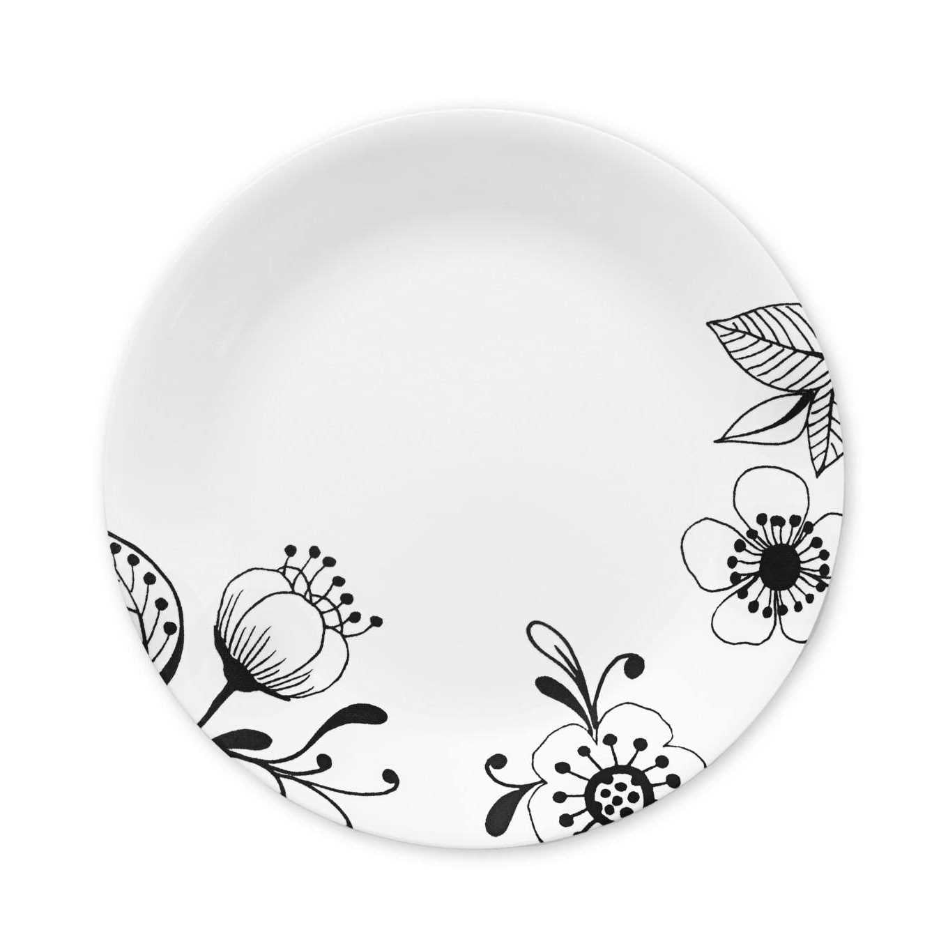 Corelle Floral Noir Dinnerware Set