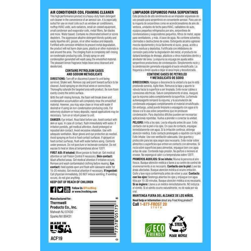 Frost King Air Conditioner Coil Cleaner
