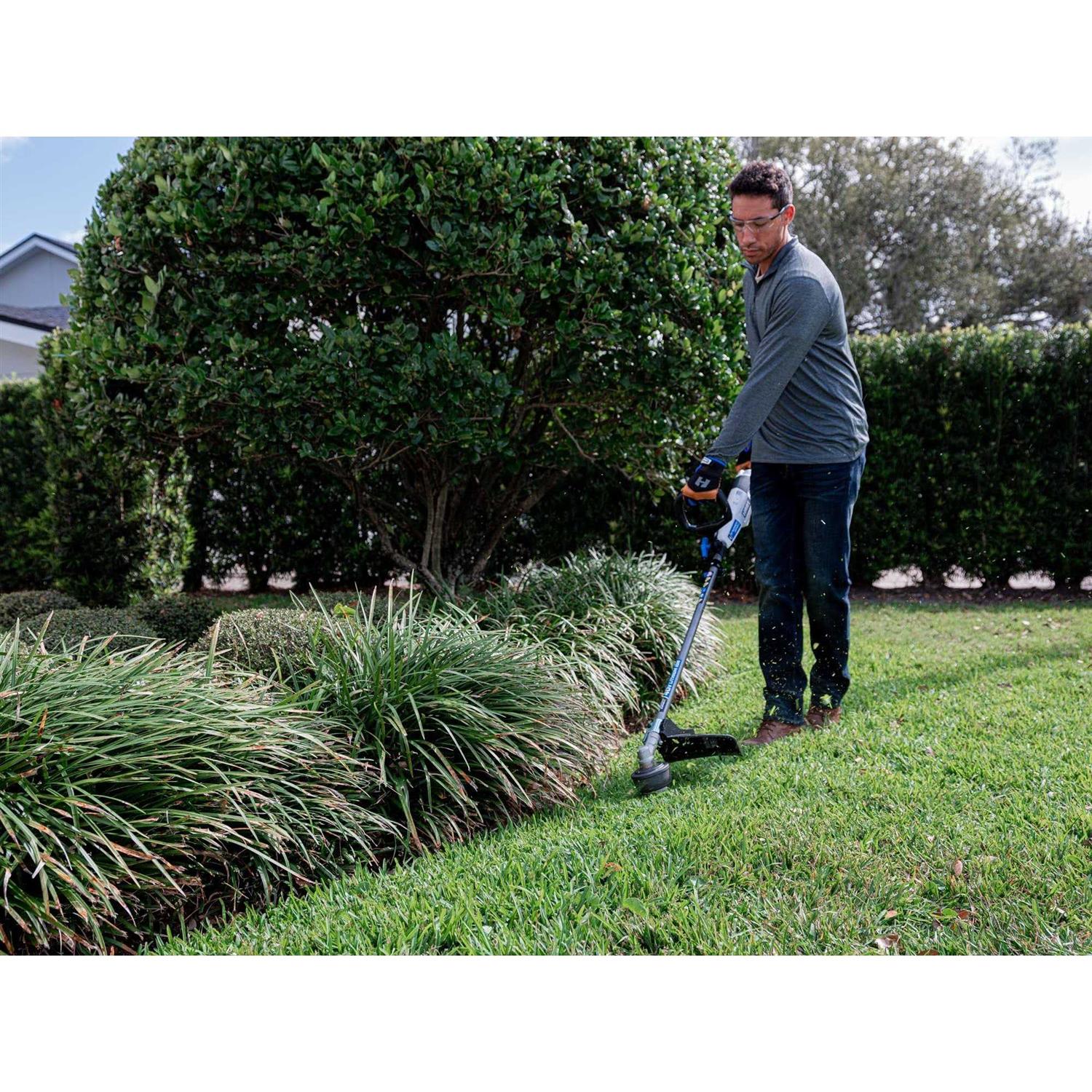 HART 40-Volt Cordless Attachment Capable 15-inch String Trimmer Kit with Edger Attachment