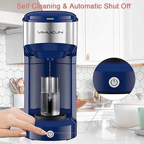 Vimukun Single Serve Coffee Maker, Coffee Brewer for K-Cup Single Cup Capsule and Ground Coffee