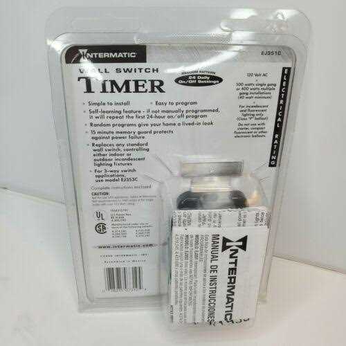 Intermatic Ej351c 120 Volt 24-Hour Programmable Mechanical Security Timer