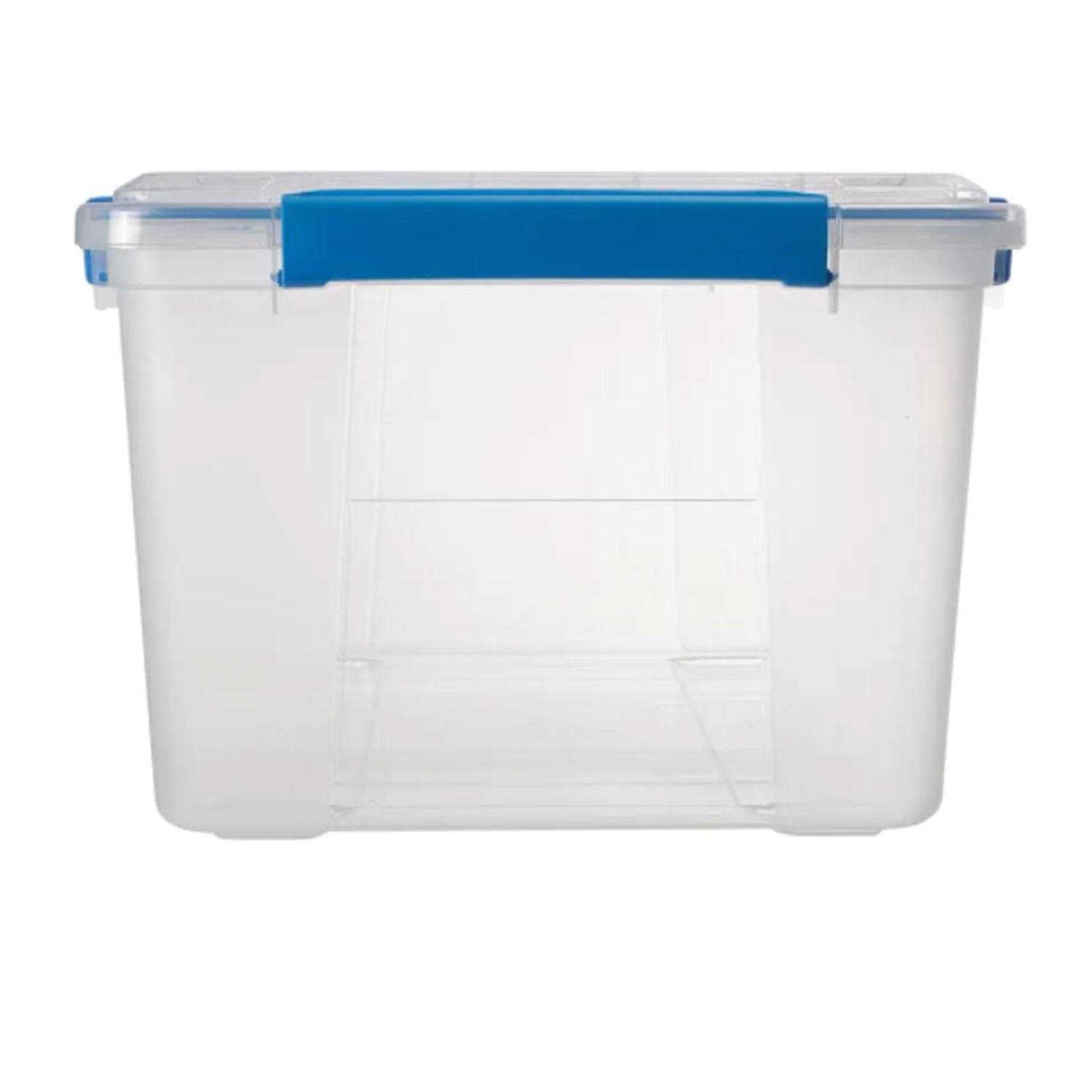 Ezy Storage IP67 Rated Waterproof Plastic Storage Tote with Lid