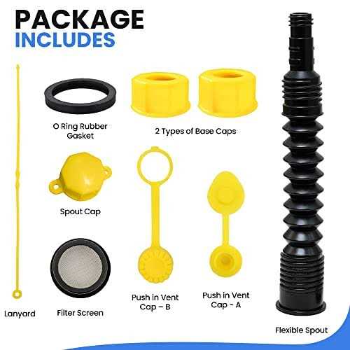 3-kit Universal Gas Can Spout Replacement No Spill Gas Can Nozzle Spout