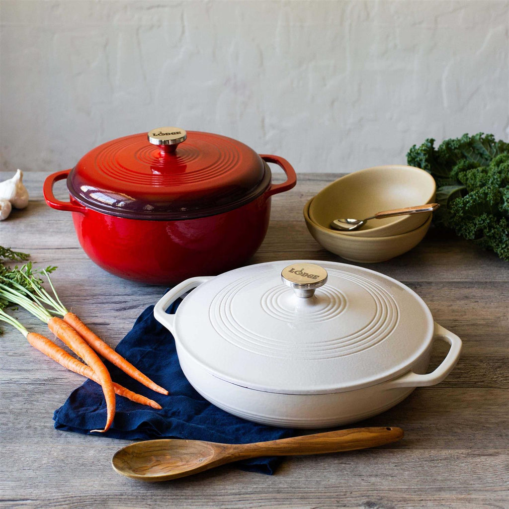 Lodge 3.6 Quart Enameled Cast Iron Casserole