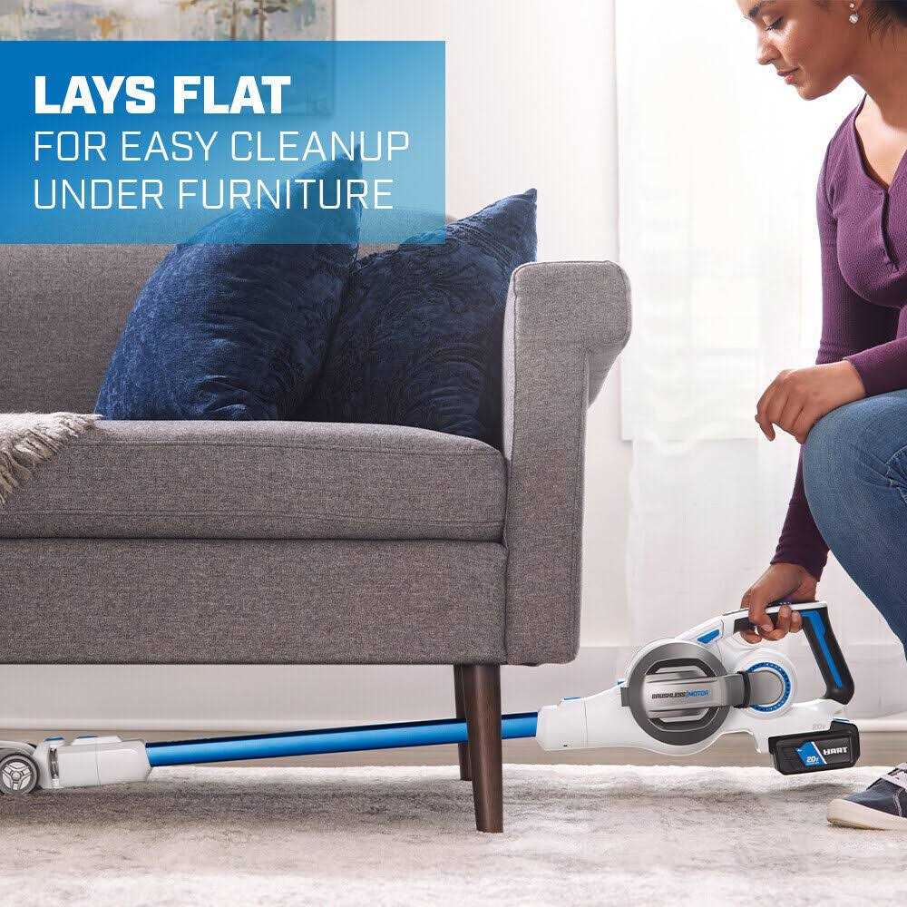 HART 20-Volt Cordless Stick Vacuum with Brushless Motor Technology