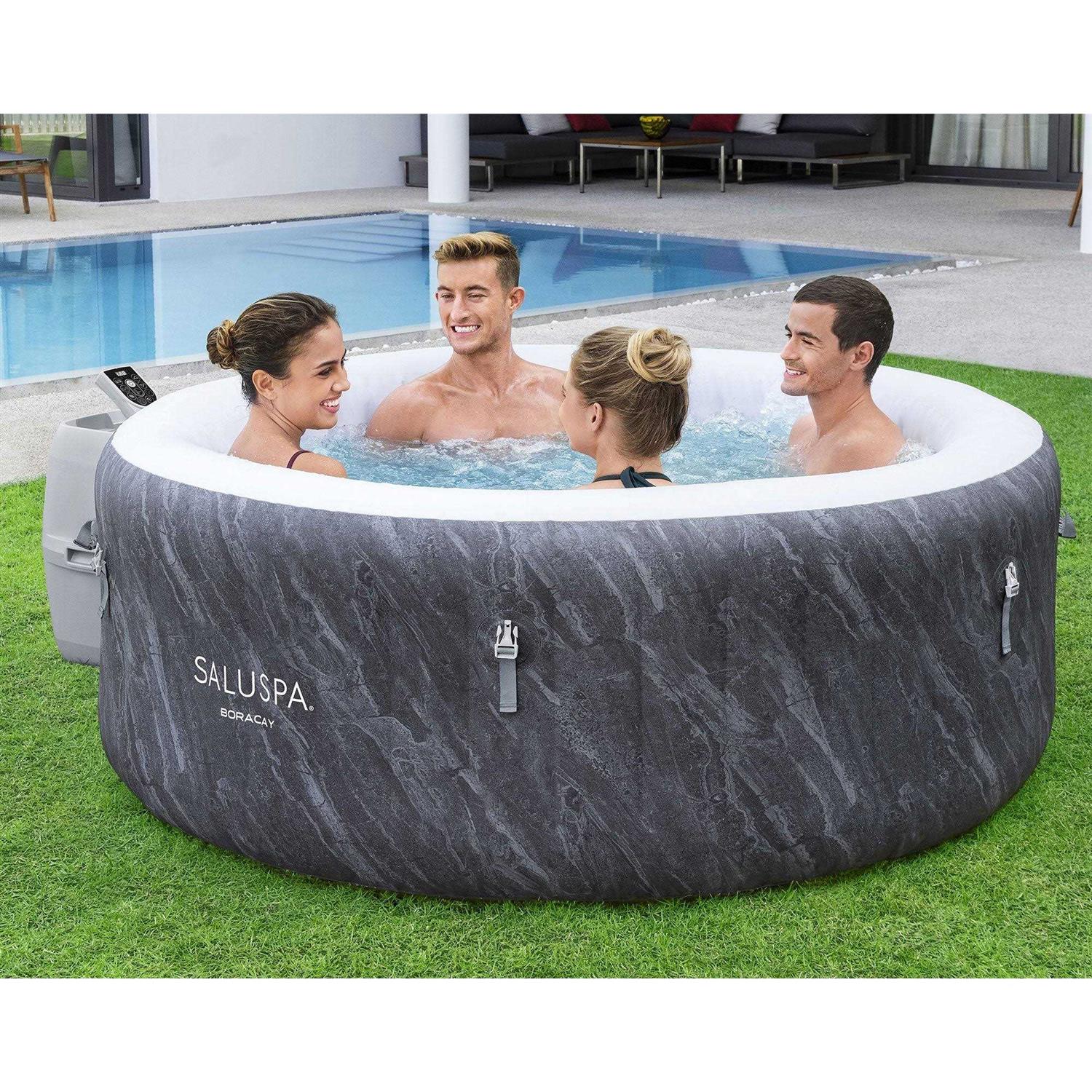 Bestway SaluSpa Boracay AirJet Iatable Hot Tub with 120 Jets