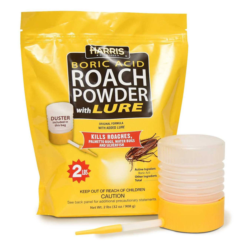 Harris Boric Acid Roach and Silverfish Killer Powder w/Lure