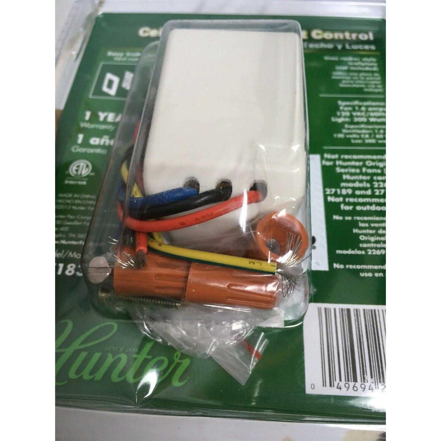 Hunter Fan/Light Dual Slide Control 27183
