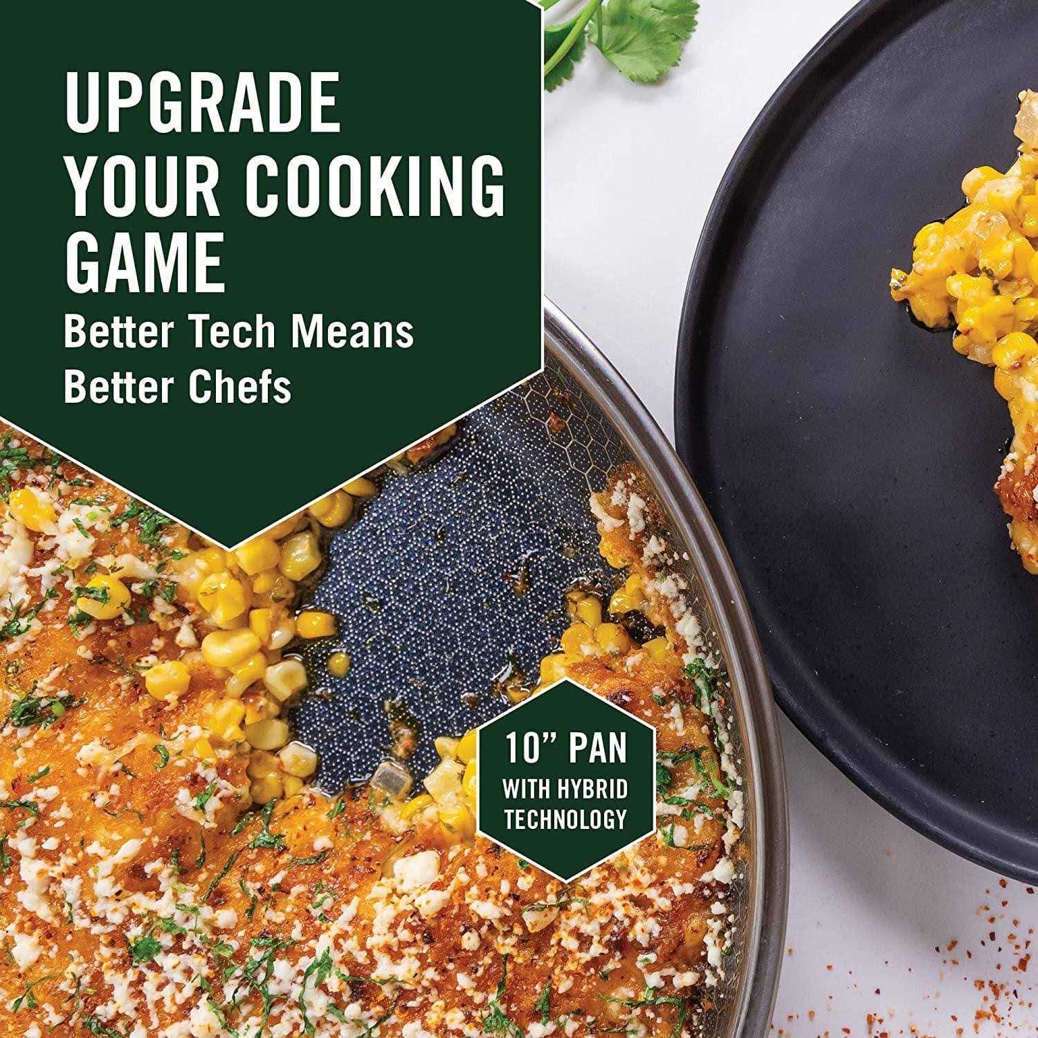 HexClad Hybrid Stainless Steel Frying Pan