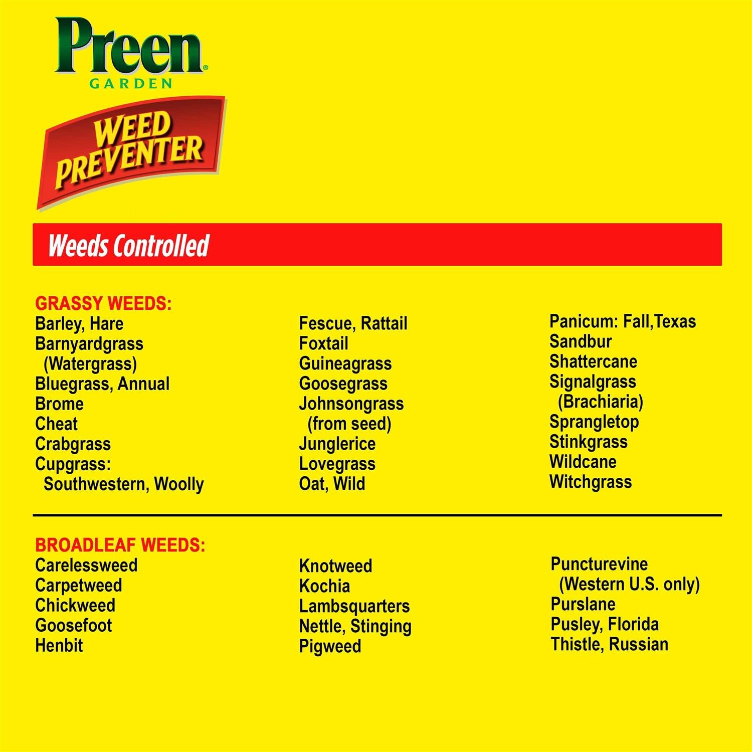 Preen Garden Weed Preventer