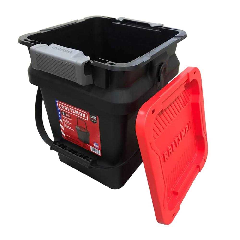 CRAFTSMAN Black Heavy Duty Tote with Latching Lid CMXXPBP