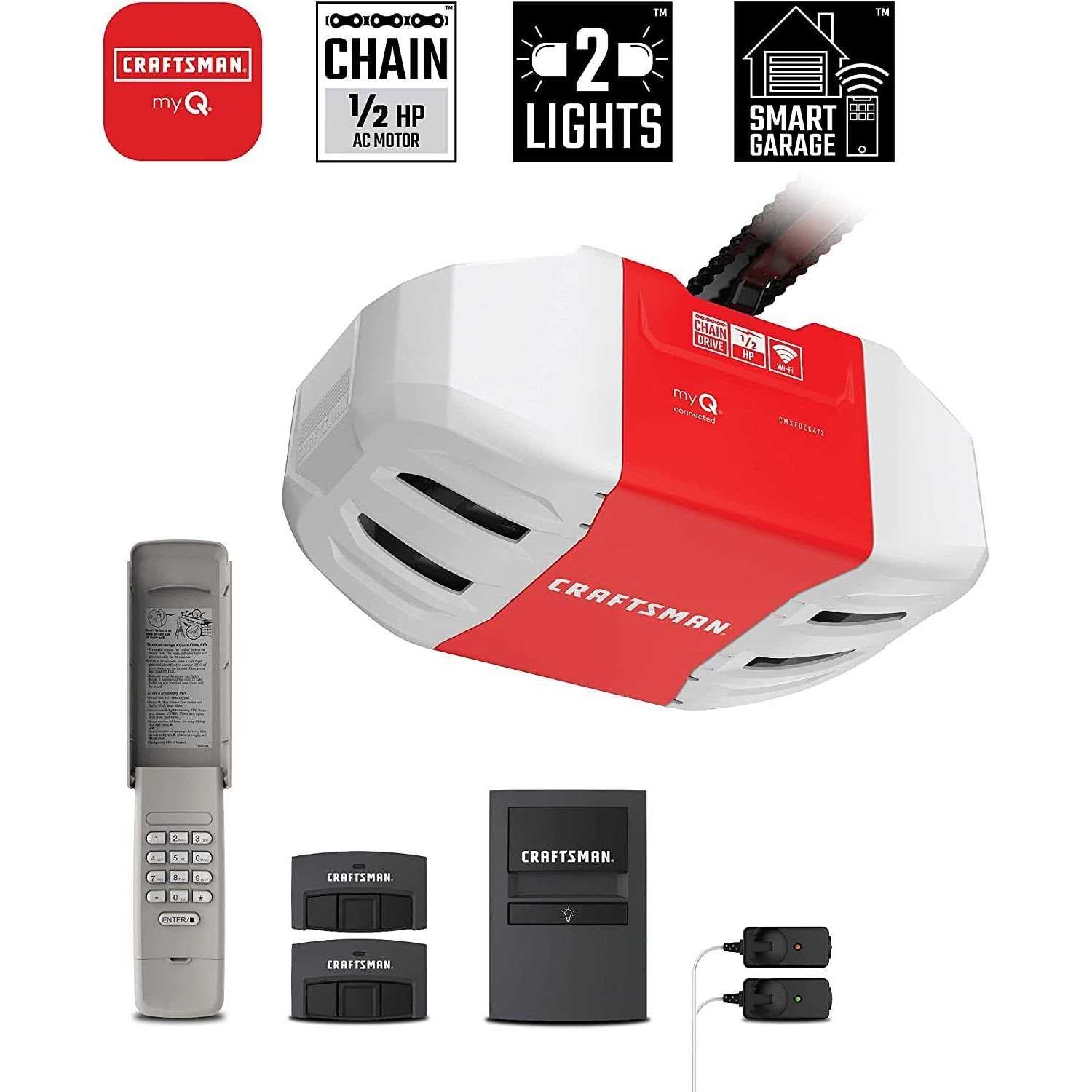 CRAFTSMAN 1/2 HP Smart Garage Door Opener