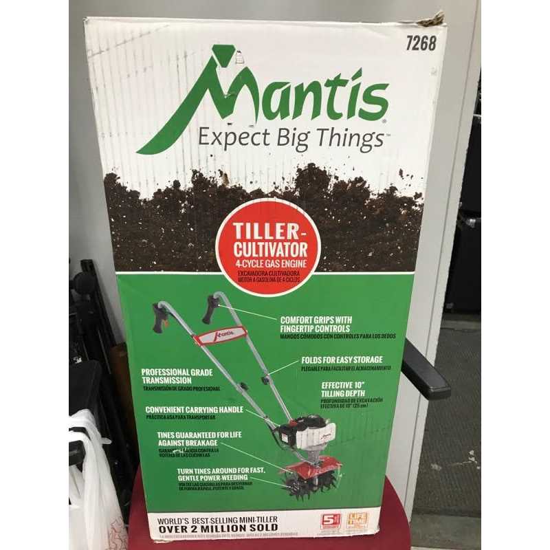 Mantis Mini-Tiller/Cultivator 25cc 9-in Front-Tine Tiller 7268