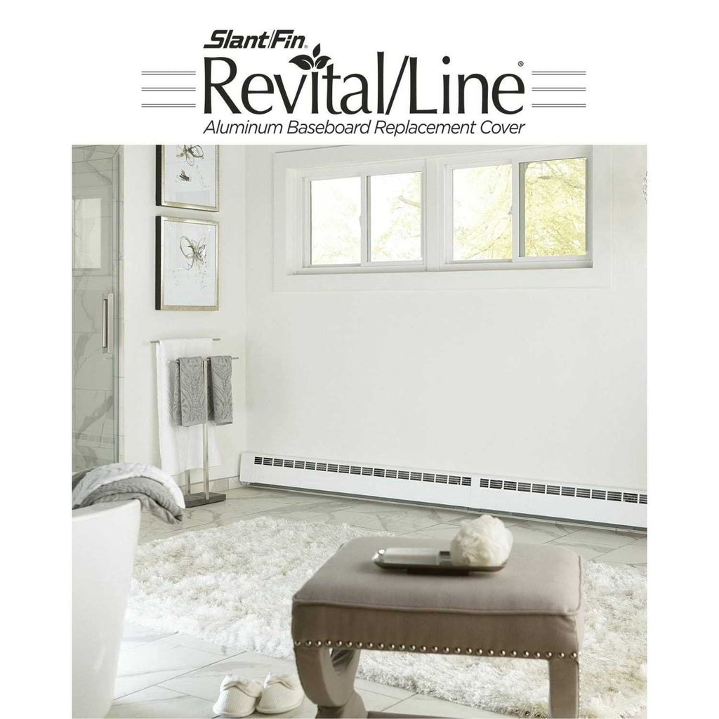 Slant/Fin Revital/Line Hydronic Baseboard Cover in Brite White