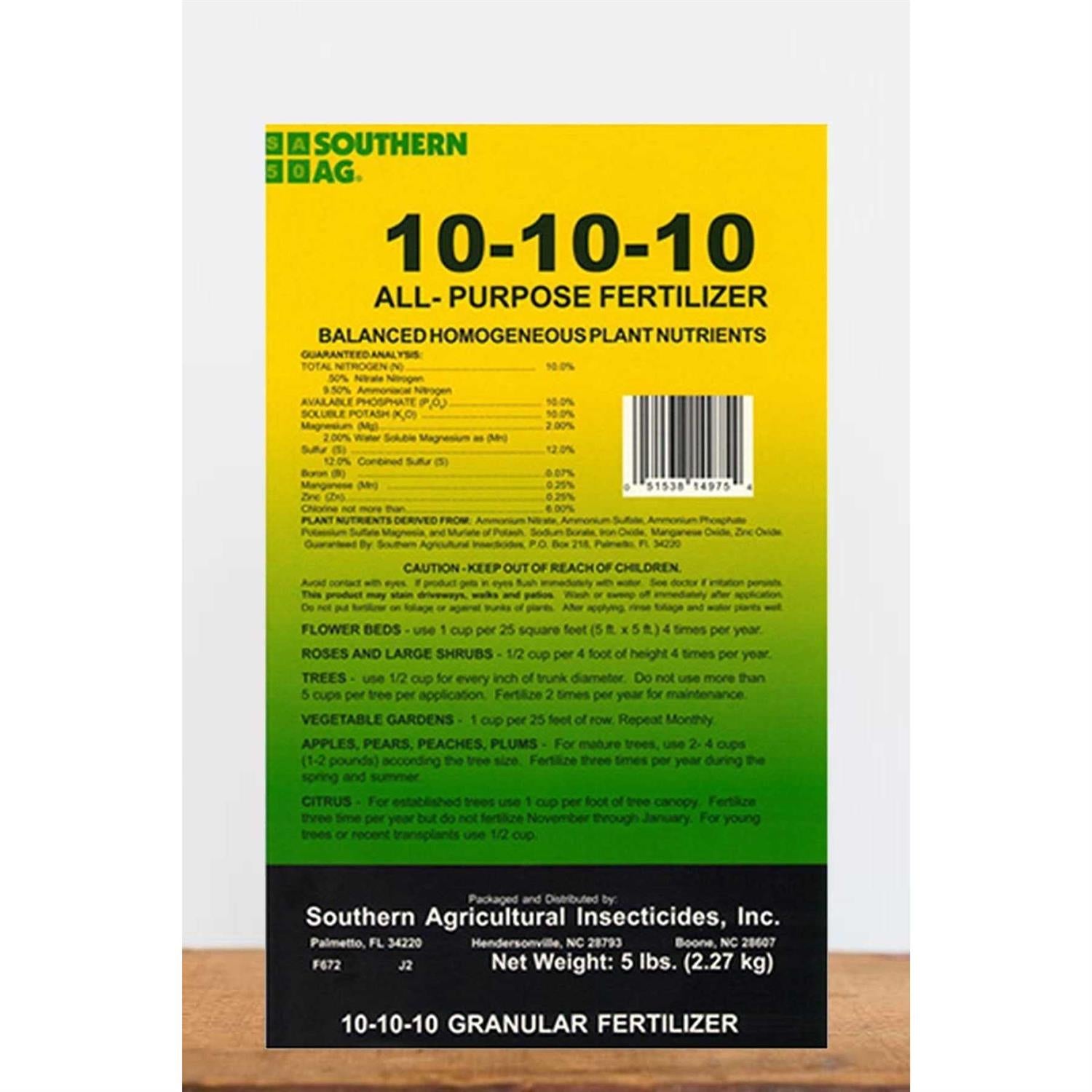 Southern Ag All Purpose Fertilizer 10-10-10