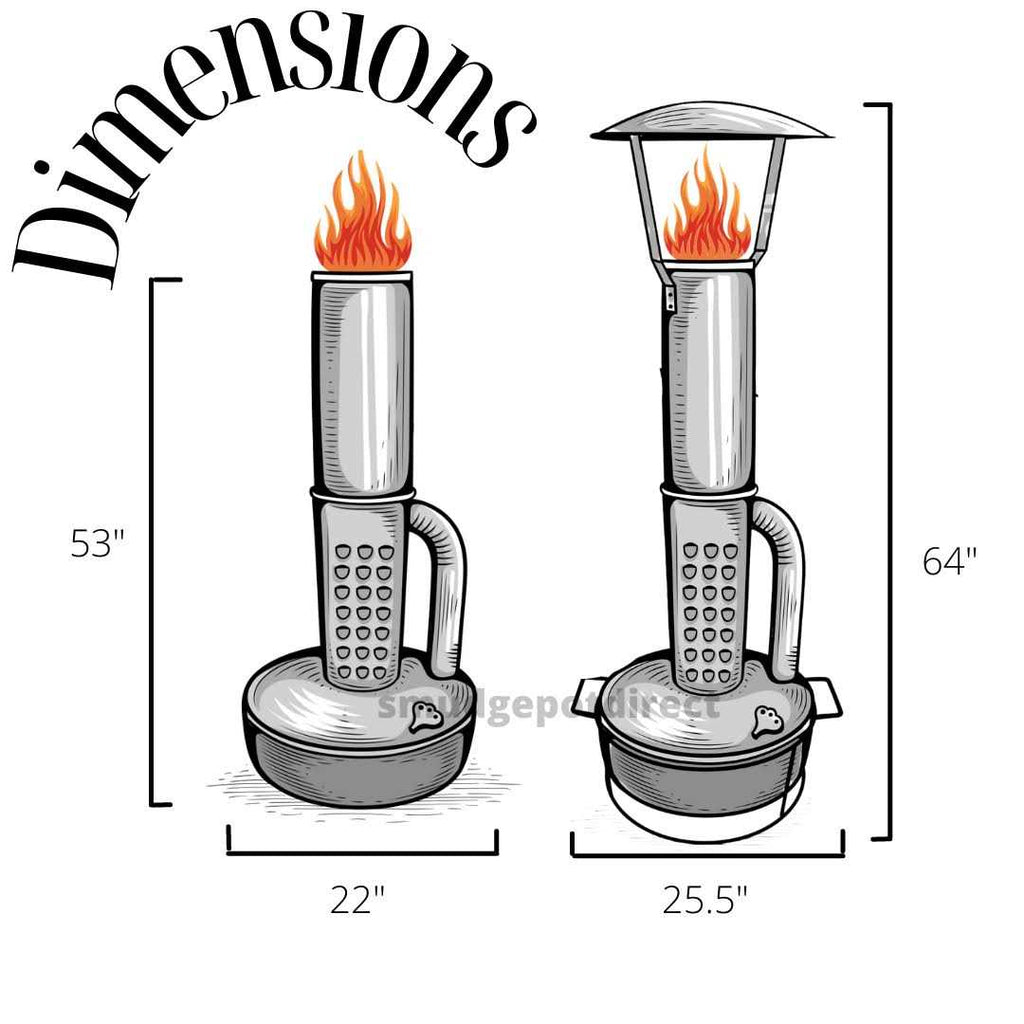 Smudge Pot Direct Smudge Pot Outdoor Heater with Heat Dish