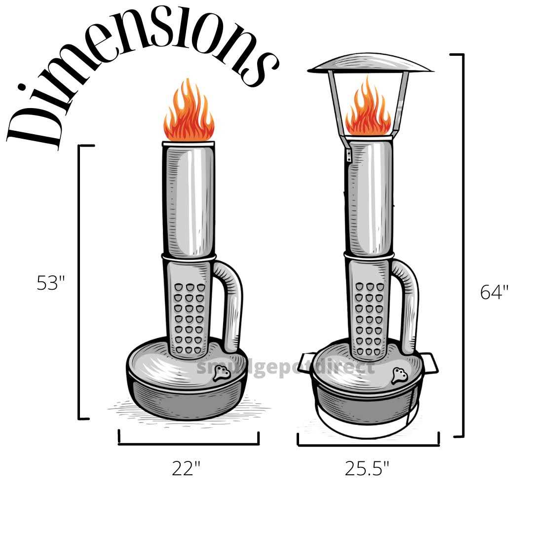 Smudge Pot Direct Smudge Pot Outdoor Heater with Heat Dish