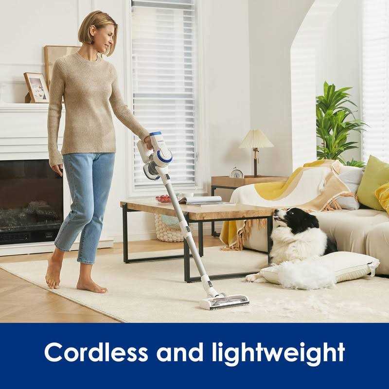 Tineco A10 Essentials Cordless Stick Vacuum Cleaner, Lightweight and Quiet,LED Headlights