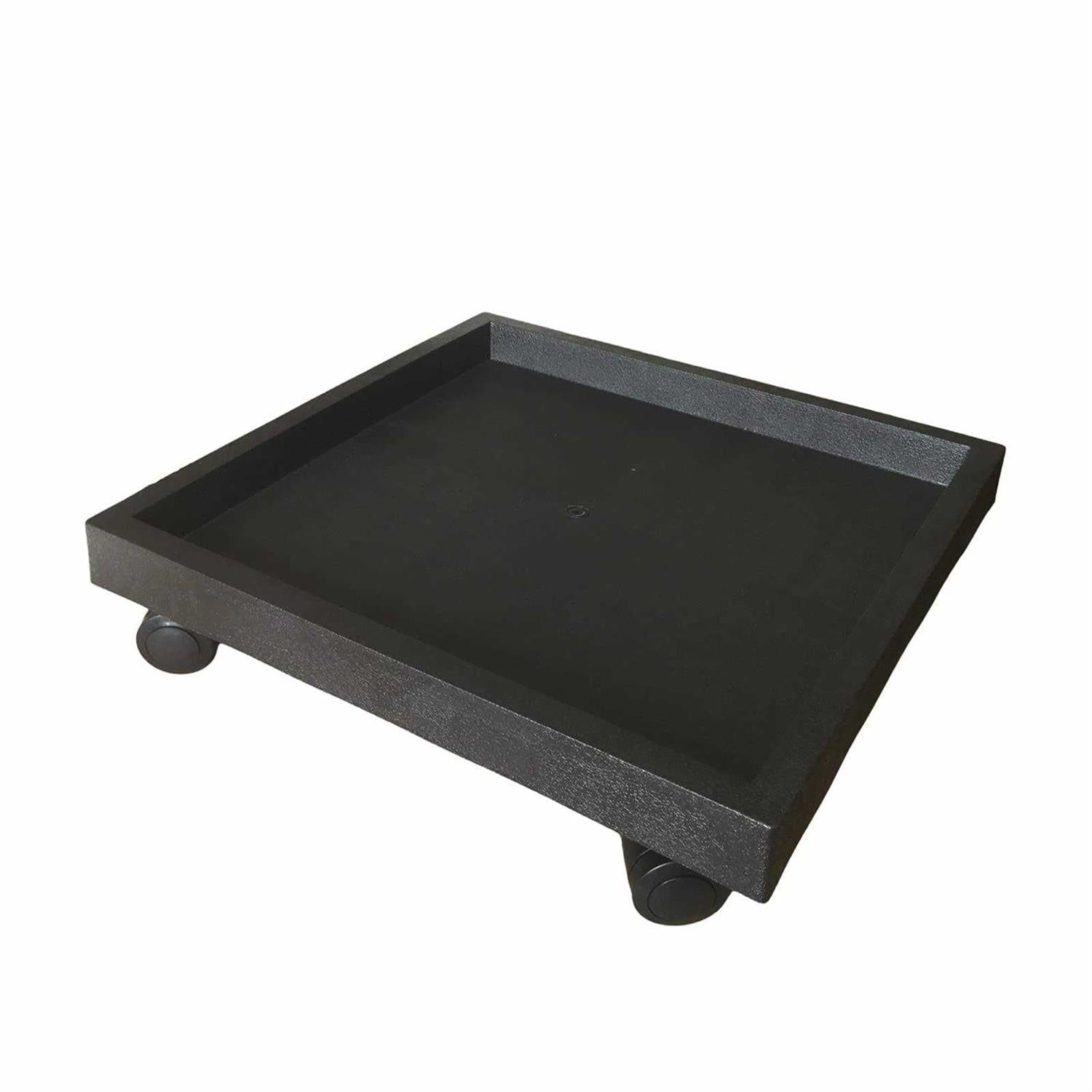 WanderingDonkey Square Heavy Duty Plant Caddy with Wheels,Rolling Stand Pot Trolley,Wheeled Planter Saucer Tray,Potted Flower Mover Dolly