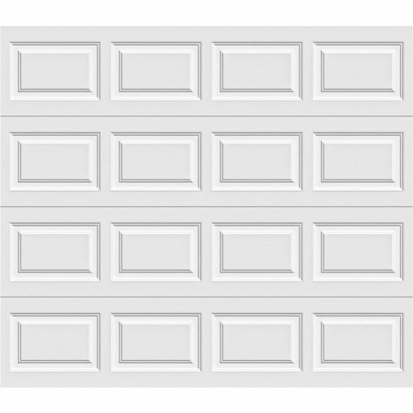 Holmes Gold Series 9 Ft. W x 7 Ft. H White Insulated Steel Garage Door w/EZ-Set Torsion Spring