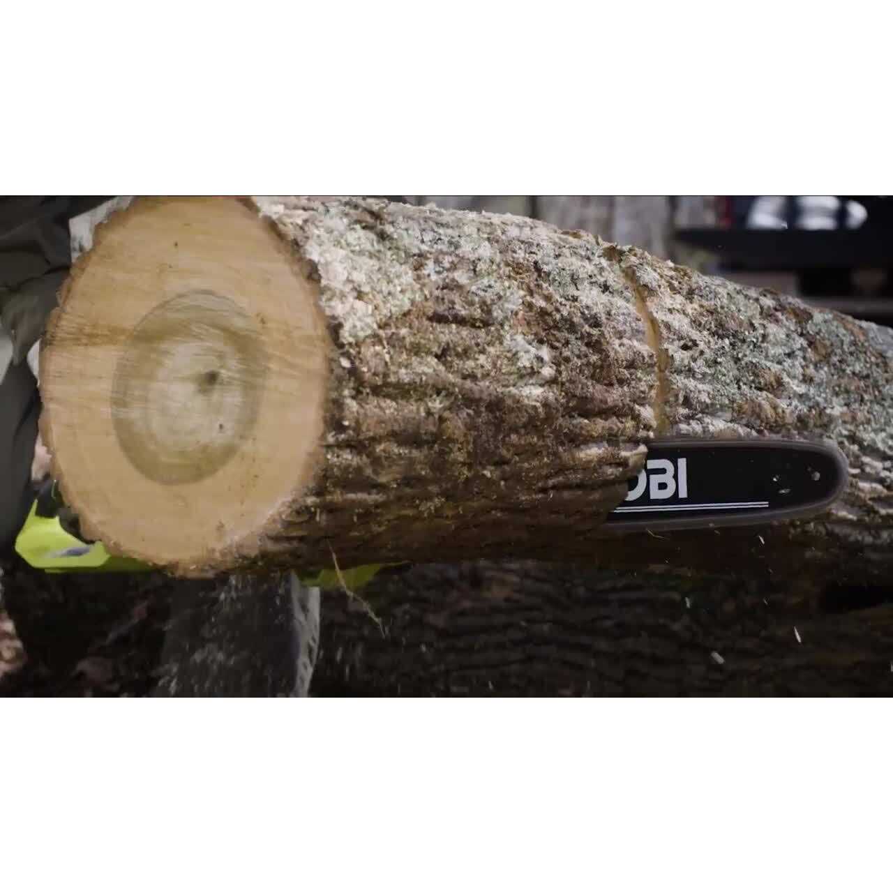 RYOBI 40V HP Brushless Battery Chainsaw w/Extra Chain