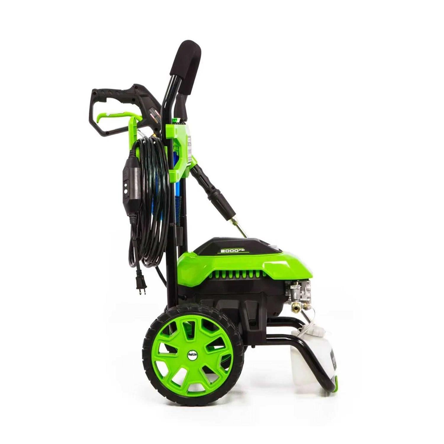 Greenworks 2000 PSI 1.2 GPM Electric Pressure Washer with 25 Foot Hose