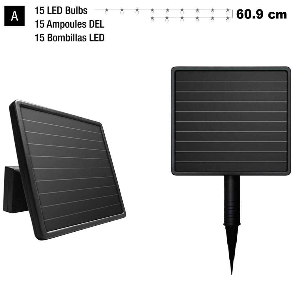 Sunforce Solar LED String Lights with Remote Control