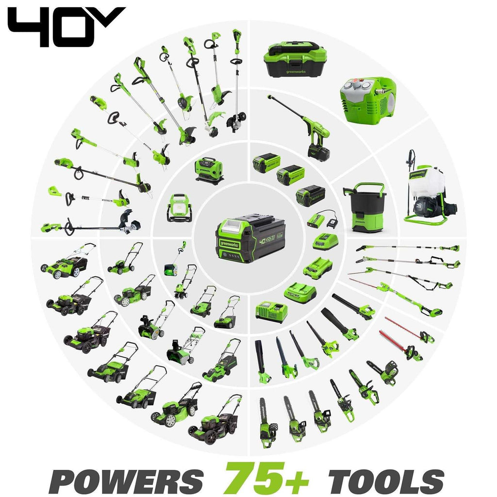 Greenworks 40V 13 Cordless String Trimmer / Edger, 2.0Ah Battery and Charger