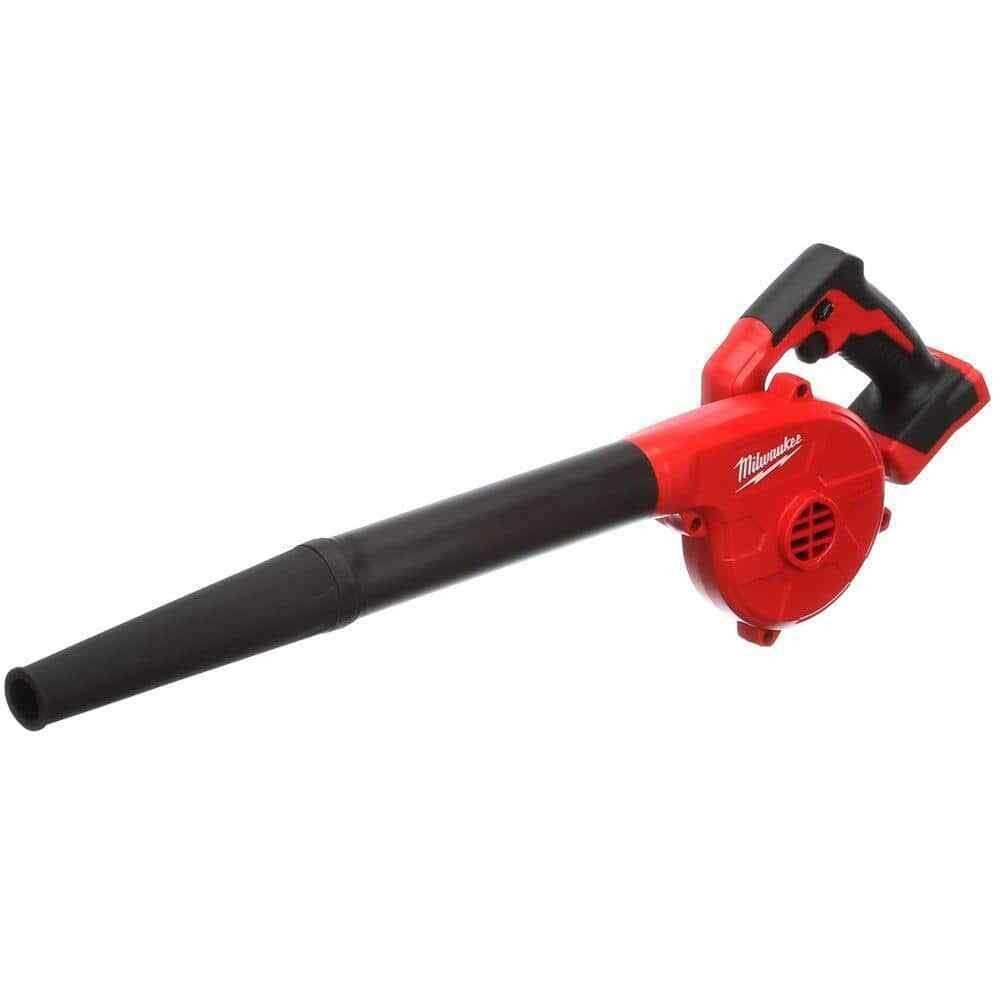 Milwaukee M18 18V Lithium-Ion Cordless Compact Blower with INKZALL Black Fine Point Jobsite Marker