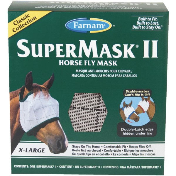 Farnam SuperMask II Extra Large Silver Horse Fly Mask