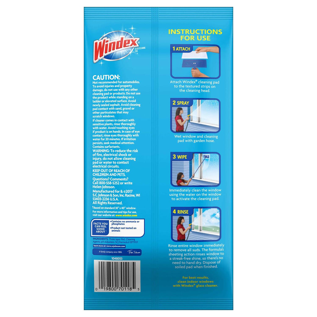 Windex Outdoor All-In-One Refill Pads