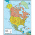 Swiftmaps North America Wall Map GeoPolitical Edition