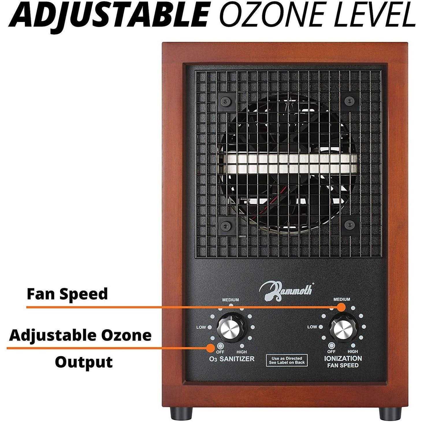 Mammoth Ion and Ozone Generator Air Purifier Ionizer & Deodorizer adjustable up to 3,500 SqFt