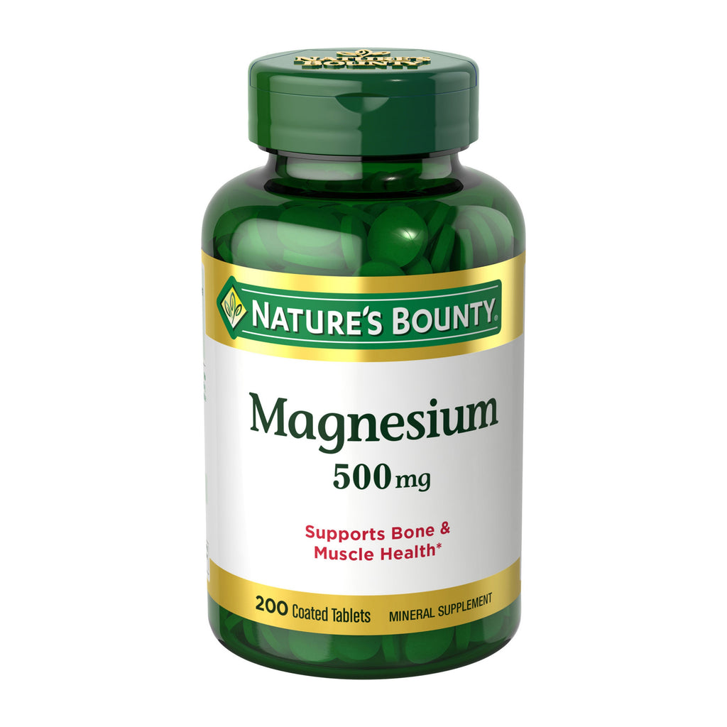 Nature's Bounty Magnesium, 500 mg, 200 Tablets
