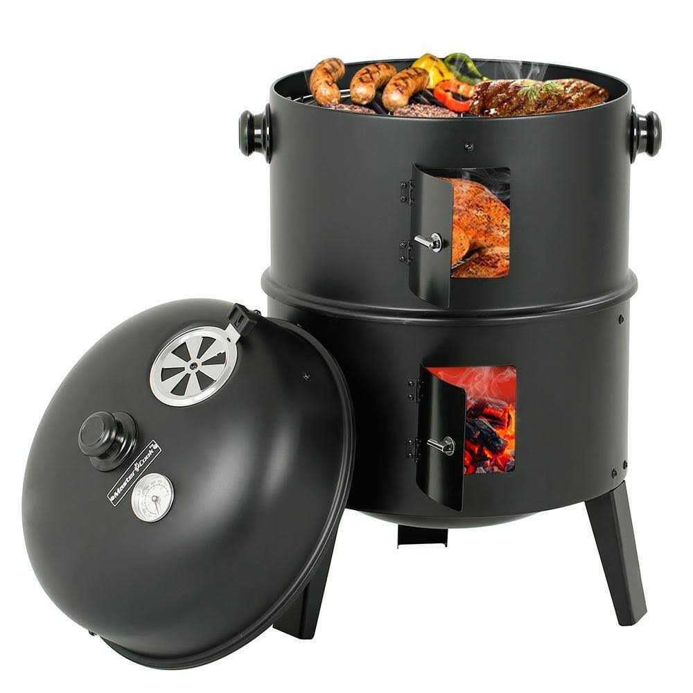 Master Cook SRCG20008 Vertical 16 in. Steel Charcoal Smoker