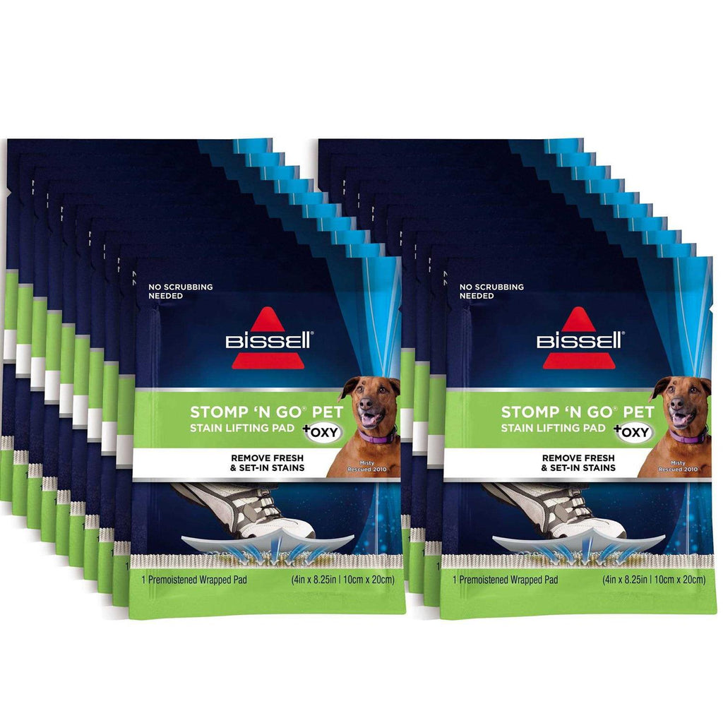 Bissell Stomp ‘N Go Pet Lifting Pads + Oxy for Stain Removal on Carpet & Area Rug Cleaning