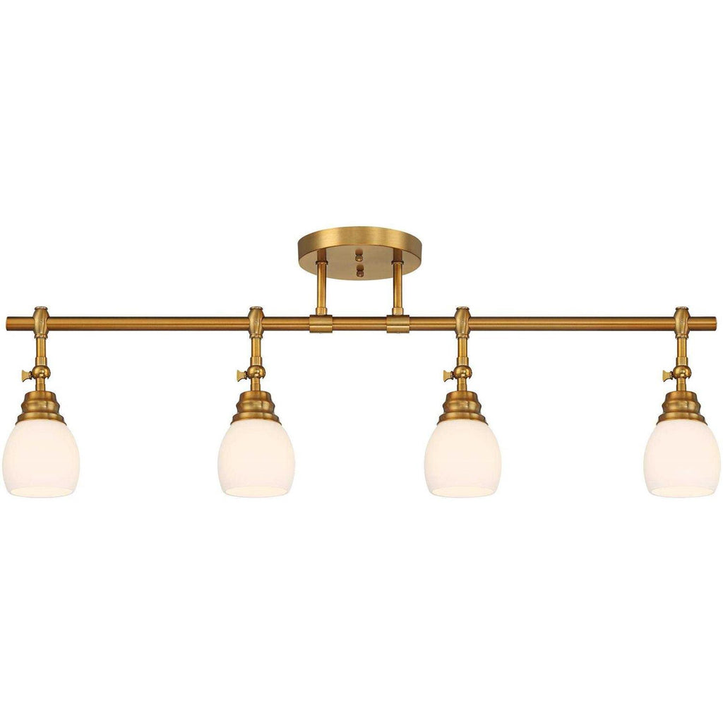 Pro Track Elm Park 4-Head Wall or Ceiling Track Light Fixture Kit Spot-Light Directional Adjustable