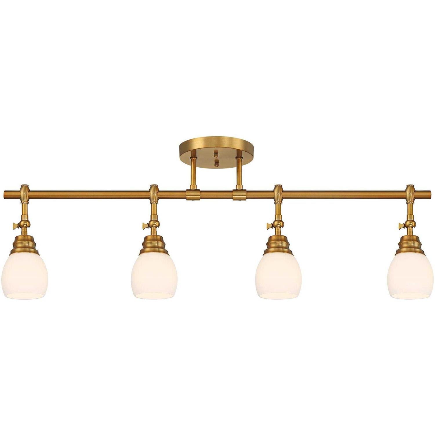 Pro Track Elm Park 4-Head Wall or Ceiling Track Light Fixture Kit Spot-Light Directional Adjustable