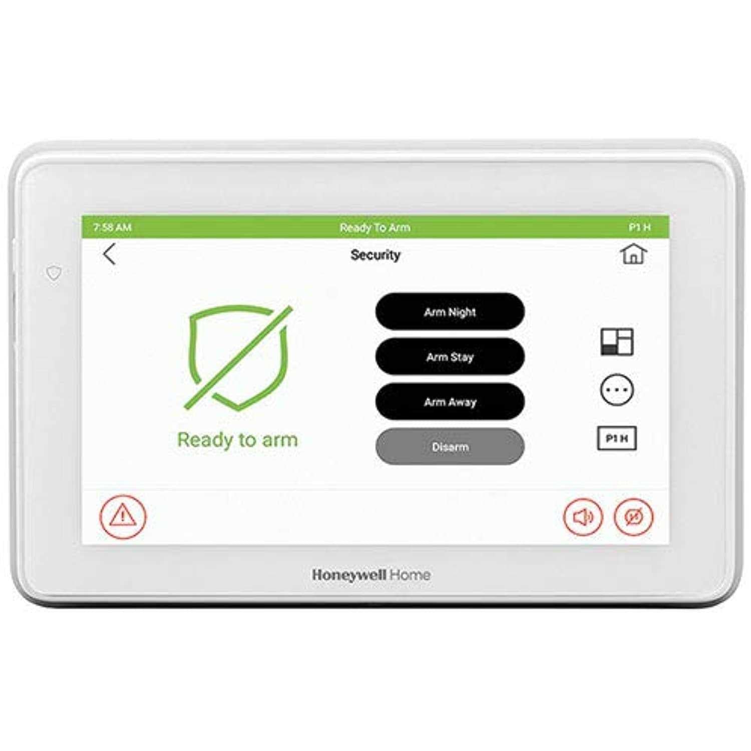 Intrusion Honeywell 6290W Touch Center 7 Color Wireless Touchscreen Keypad Alarm