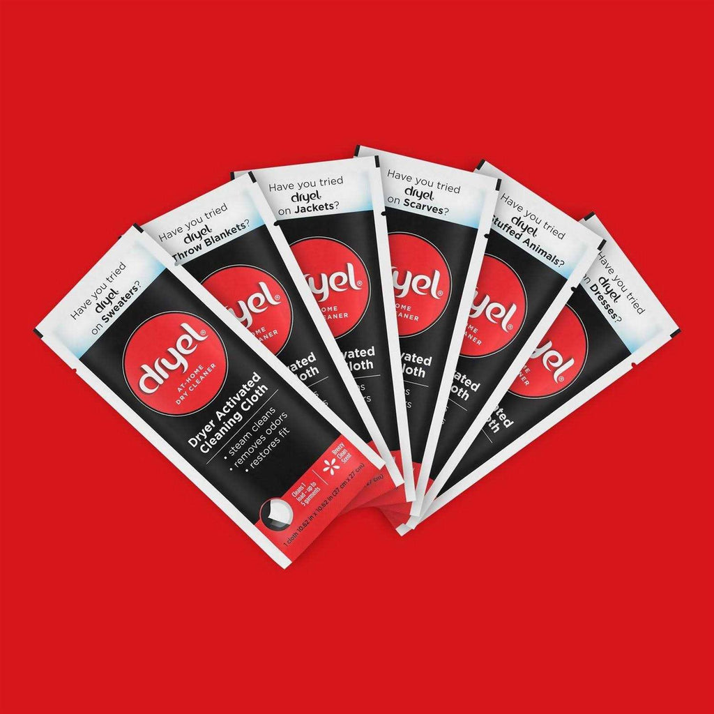 Dryel At-Home Dry Cleaner Refill Kit, Includes Dry Cleaning Cloths and To-Go Stain Removal Pen