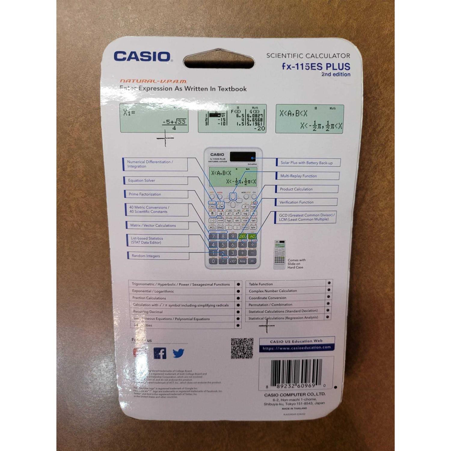 Casio FX-115ESPLS2-S 2nd Edition Scientific Calculator