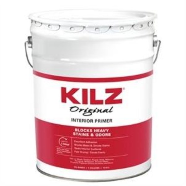 Kilz Original Oil-Based Interior Primer Sealer Stainblocker, White, 5 Gal.