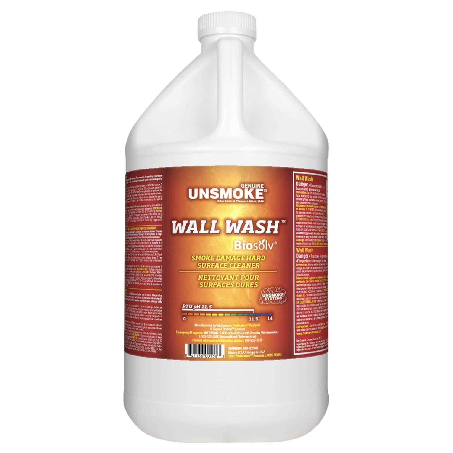 Legend Brands Unsmoke Wall Wash with Biosolv Multipurpose Degreaser for Walls and Smoke Damage Hard Surface Cleaner