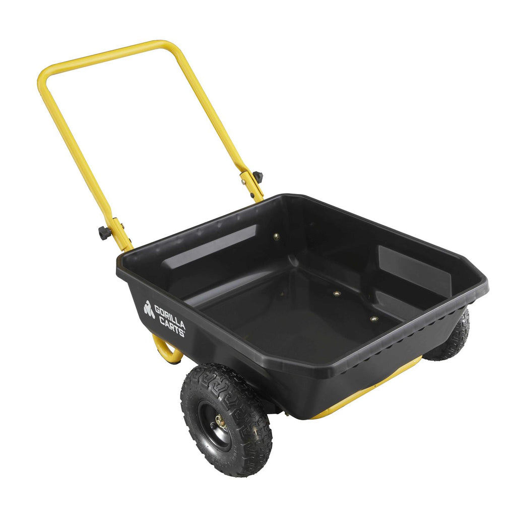 Gorilla Carts 4 Cu ft Poly Yard Cart GCR-4