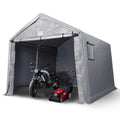 VEVOR Portable Shed Outdoor Storage Shelter 7 x 12 x 7.36 ft Heavy Duty All-Season Instant Storage Tent Tarp Sheds with Roll-up Zipper Door and