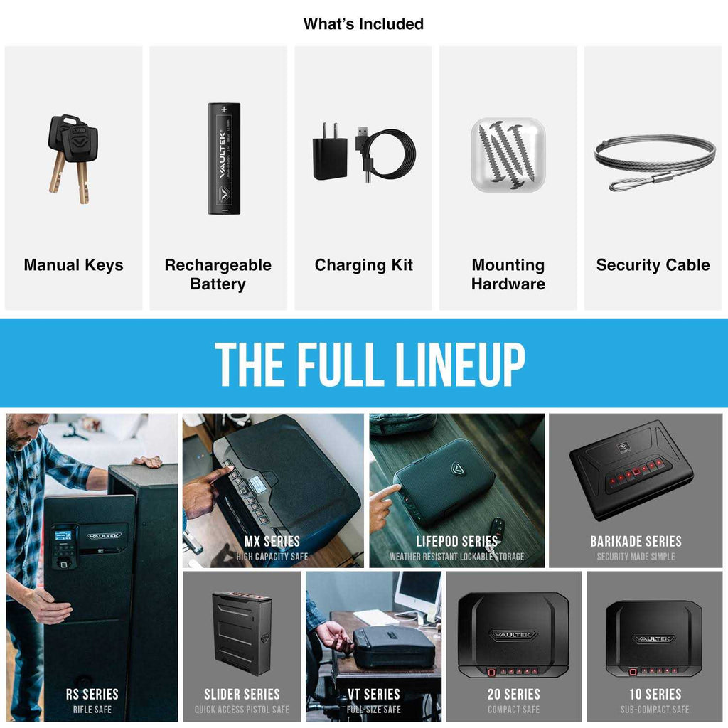Vaultek VS20i Compact Biometric Bluetooth Smart Safe