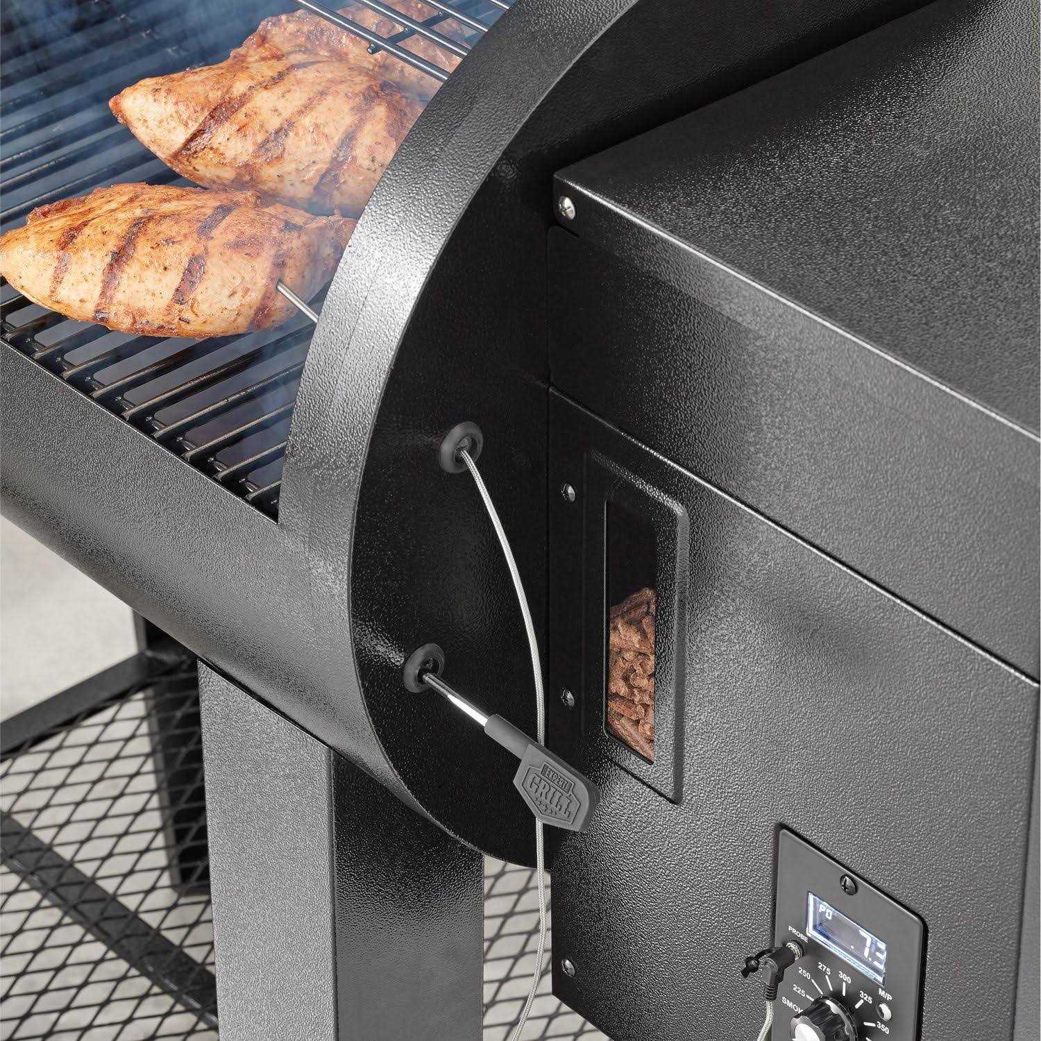 Expert Grill Grill 28 Pellet Grill in Black with 22lb Capacity Hopper