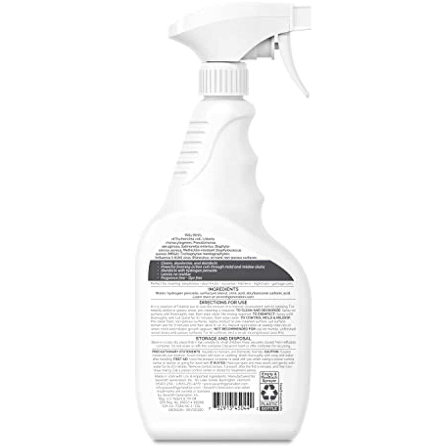 Seventh Generation Fragrance Free Hydrogen Peroxide Disinfecting Cleaner