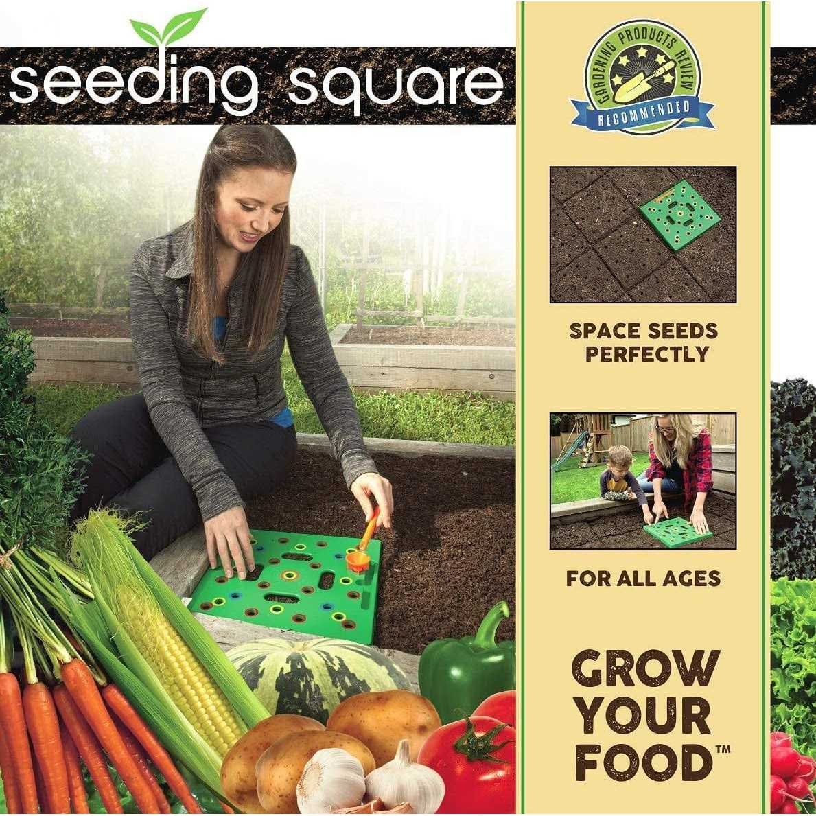 Seeding Square-Square Foot Gardening Template-Seed Sowing Tool Kit Comes